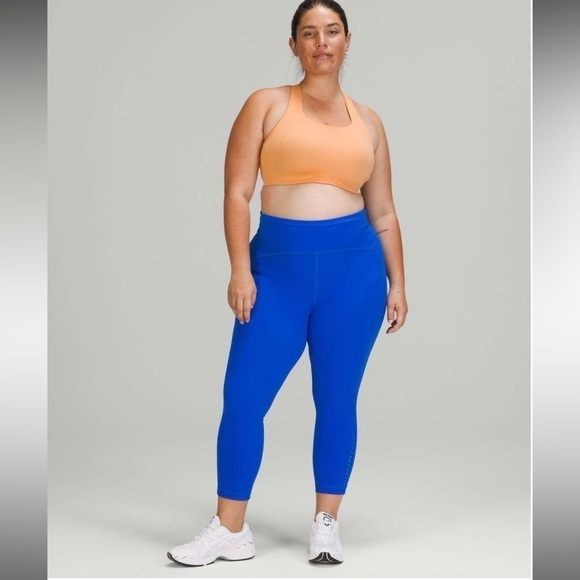 Lululemon Swift Speed High-Rise Crop 23"' Blazer Blue Tone Sz 18 - Picture 8 of 8